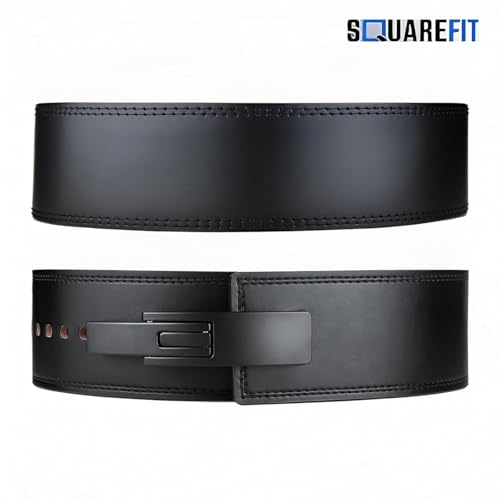Image of Premium 10MM Weight Lifting Lever Belt -Power Lifting Belt for Men & Women for Lower Back Support, Multipurpose Gym Workouts Deadlifts Squats Powerlifting - 4 Inch Wide (Large(38-46 Inch))