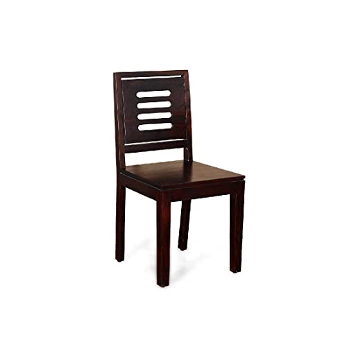 Image of Furnire Carp Sheesham Wood 4 Seater Dining Table with 4 Chairs for Living Room Home || Solid Wood Dining Room Sets Furniture for Dinner Rooms & Hotels (Walnut Finish)