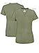 Adar Uniforms Pro Heather Scrubs for Women - Sweetheart V-Neck Top - P4210H (Heather Olive - XXS)