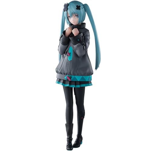 Xinchangda Miku Figura Estatua Linda postura de pie Miku Figura de Acción Modelo Anime Girl Figura de PVC Estatua Coleccionables Decoración Regalo para fans 20 cm