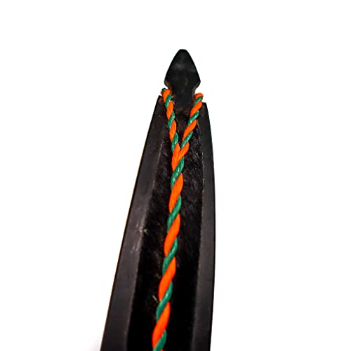 Shatterproof Archery D-97 Recurve Bowstring (Orange/Green, 60" Actual Bowstring Length) #TOP2