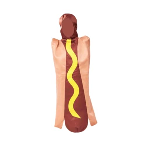 LeeQinersw Disfraz de Hot Dog Divertido Cosplay de Alimentos portátiles para Carnaval.