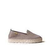 Handwerklichprodukt Toni Pons Espadrille für Damen aus Wildleder - AUREM Taupe, 39 EU