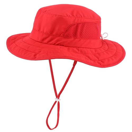 Connectyle Kids Foldable Wide Brim Sun Hat UPF 50+ Sun Protection Bucket Hats Breathable Summer Beach Hat for Boys Girls