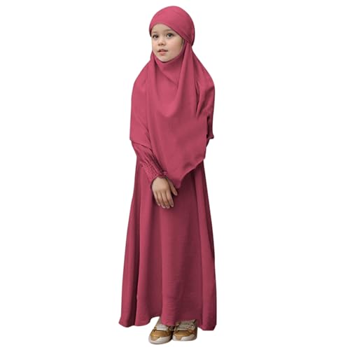 Abaya fille pour l'Aïd et la prière, tenue islamique modeste et confortable pour la madrasa