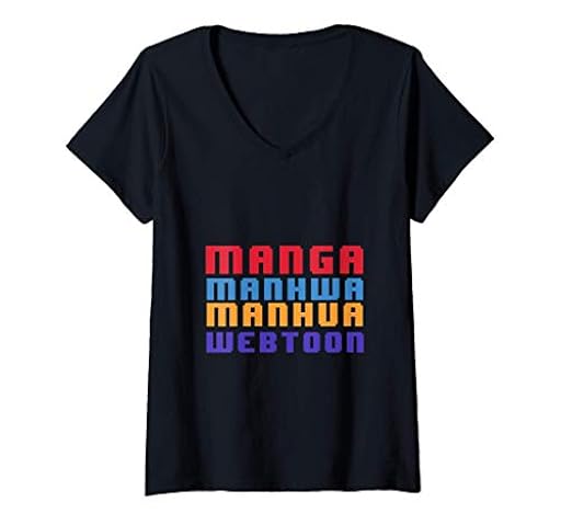 Mujer Manga Manhwa Manhua Webtoon | Novelty Comic Gift Shirt Camiseta Cuello V | Ya disponible en tu tienda friki favorita! En mundofriki.es!