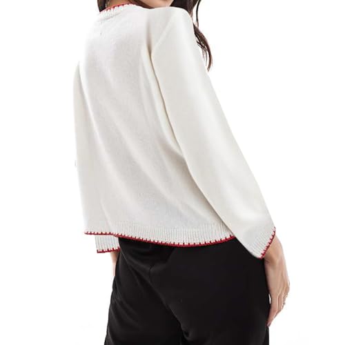 Graphic Pullover Sweaters for Women Y2k Aesthetic Long Sleeve Crewneck Preppy Sweater Fall Winter Streetwear2