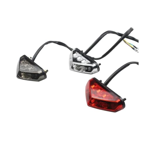 Feu stop LED moto universel 12V à triple éclairage intégré