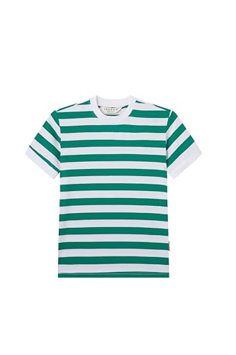 Image of Classic Girlls Striped T-Shirt,Short Sleeve, Crew Neck