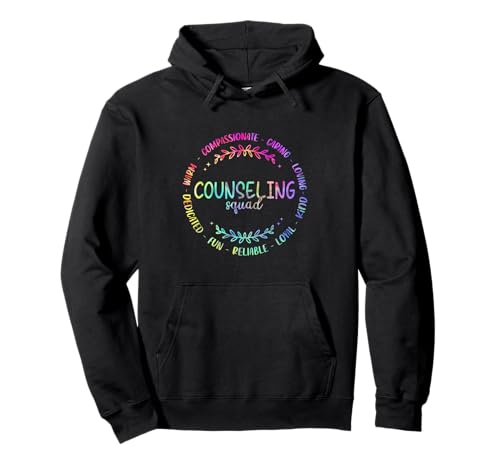 Tie Dye School Counselor Counseling Squad College Guidance Pullover Hoodie