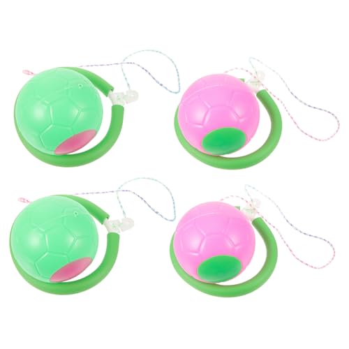 BESPORTBLE 4 Pcs Bouncing Ball Single Foot Jumping Balls for Lightweight Outdoor Fun Safe and Soft Material for Active Play and Fitness Random Color Random Color
