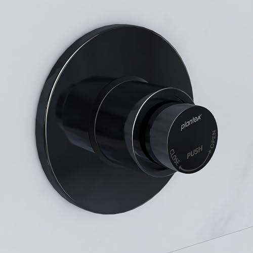 Image of Plantex Pure Brass 40mm Thread Diameter Metropole Flush Valve for Toilet /Toilet Flush /Flush Valve for Urinal Commercial and Residential Use -(ALD-1302-Black)