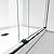 DreamLine Essence 56-60 inch W x 76 inch H Frameless Bypass Shower Door in Matte Black