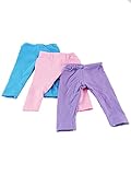 American Fashion World Light Colored Leggings for 18-Inch Dolls | Premium Quality & Trendy Design | Dolls Clothes | Outfit Fashions for Dolls for Popular Brands