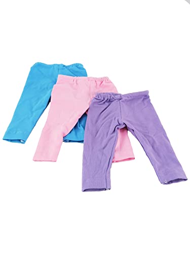 American Fashion World Light Colored Leggings for 18-Inch Dolls | Premium Quality & Trendy Design | Dolls Clothes | Outfit Fashions for Dolls for Popular Brands