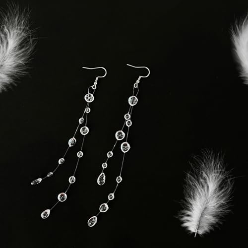 Morning Dewdrop Earrings Floating Rain Drop2