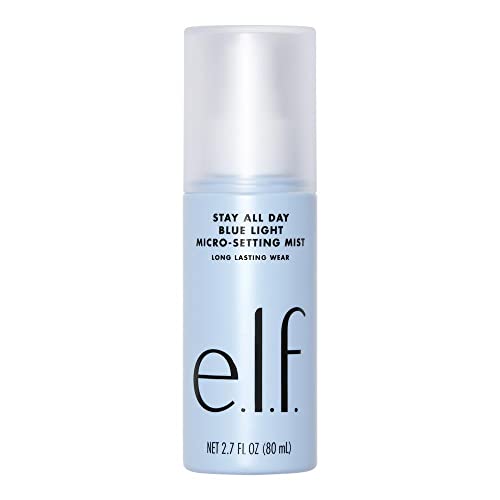 e.l.f. Stay All Day Blue Light Micro-Setting Mist, Setting Spray & Skin Refresher For A Matte Finish, Reduces Blue Light Transmission, 2.7 Fl Oz