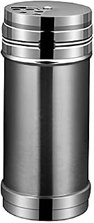 Nlmayt Seasoning Bottle, Stainless Steel Spice Jar with Rotating Lids, BBQ Spice Shaker Spice Storage Containers, Spice Bottles for Kitchen, Cooking, Salt, Black Pepper, Seasonings