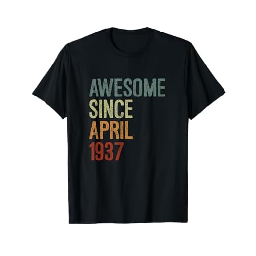 Impresionante desde abril de 1937, regalo de cumpleaños divertido retro Camiseta