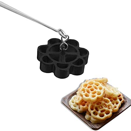 Kani Rose Murukku Cookie Maker Mould (Steel/Iron) with Long Handle (Standard 1 Pc)