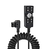 D Tap Male to 4 Port D Tap Female Splitter Hub Power Cable with 1/4