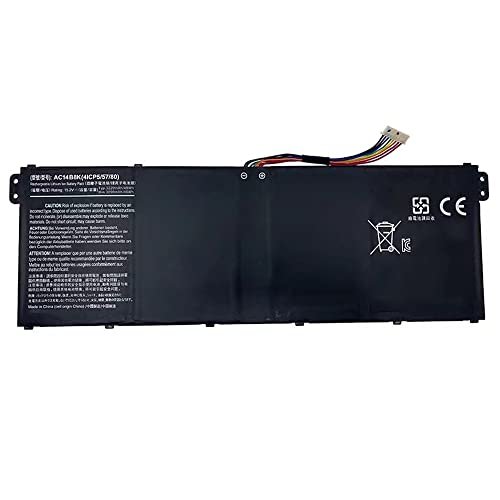 AC14B8K Replacement battery for Acer Aspire R5-471T R5-571T R5-571TG ES1-531 ES1-520 Chromebook 11 13 15 CB3-111 CB3-511 CB3-531 CB5-311 CB5-571 N15Q9 AN515-51 AN515-52 Nitro 5 KT.0040G.004[15.2V]