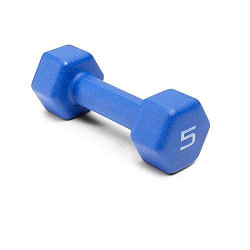 Weider 5 Lb. Neoprene Dumbbell, Blue #TOP13
