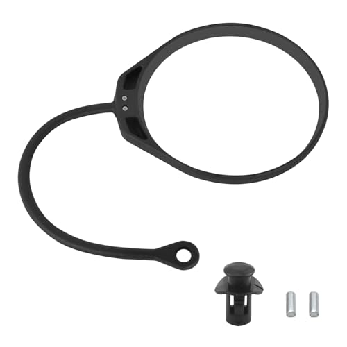 FinalCool - 1 set Tankdeckelleitung, Tankdeckel Halteband, Auto Kraftstofftankdecke Gummi Linie, Tankdeckelkabel mit Sicherheitsverschluss, Kabelsatz Kompatibel mit Audi, VW, Passat, Benz und BMW, Gebogen