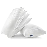 Bedsure Adjustable Pillows Queen Size for All Sleepers, Customizable Firmness & Height, Fluffy Queen Pillows Set of 2 with 100% Cotton Cover, Oeko-TEX Certified, Machine Washable (19'x28')