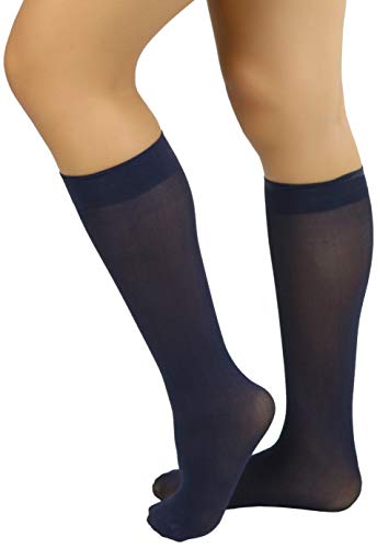 Image of ToBeInStyle Womens Pack of 6 Knee High Trouser Professional Socks