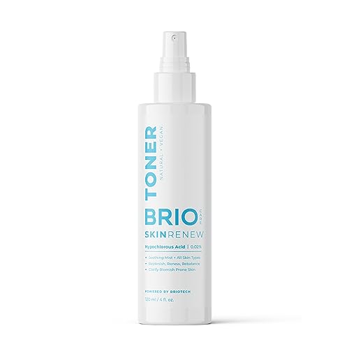 Briotech Hypochlorous Acid Spray Toner Face And Skin, Briocare Skin Renew Toner Natural & Vegan Hocl Skincare, Reduce Acne Appearance, Soothing Mist For Redness & Bumps #TOP1