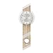 Produktbild AMS Moderne Wanduhr mit Quartzwerk, batteriebetrieben Quartz-Pendeluhr 69cm- 7415