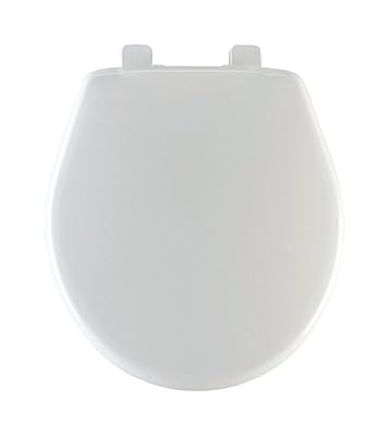 Mayfair Slow Close Round White Plastic Toilet Seat