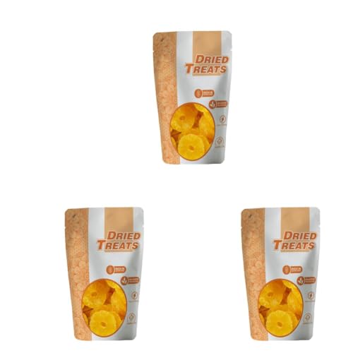 Image of Dried Treats Dried Fruits Nuts And Seeds (Dried Pineapple Ring, 250 Gm) (Pack of 3)