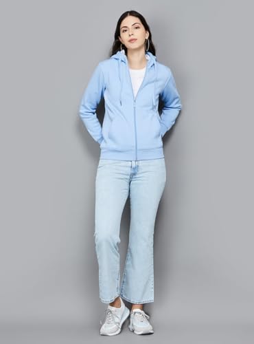 Image of ADBUCKS Women's Cotton Winter Jacket Sweatshirts Casual Drawstring Clothes Zip Up Hoodie With Front Pocket Ii Womens Hoodies Ii Womens Jacket Ii Winter Sweater Hoodie For Women & Girls