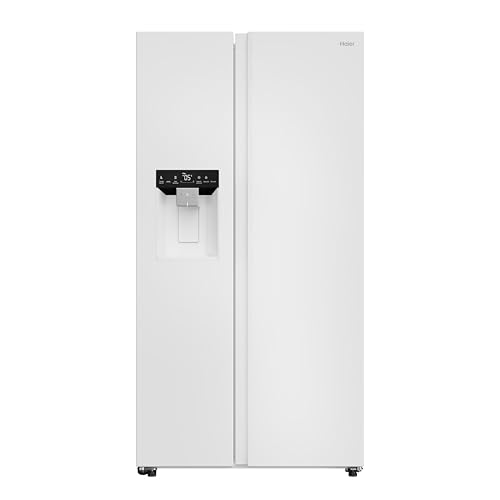 Haier Side by Side 90 Series 7 HSW79F18DIGW Réfrigérateur-congélateur I Distributeur d'eau et de glaçons I Total No Frost I Capacité utile XXL I Application Wi-Fi &...