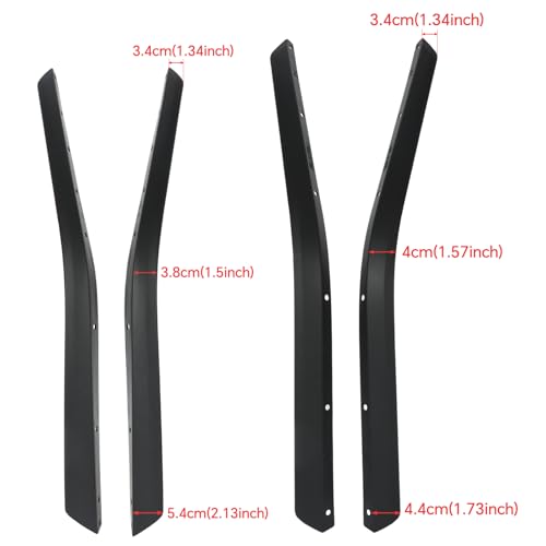 Pack of 4 Front & Rear Fender Flare Extension Extender Off-Road Wheel Flare Liner with Rivet Tool for Jeep Gladiator JT Rubicon/Mojave 2020-2025 On Wider Tire (for JT High-Line Fender) by Copgge - Image 8