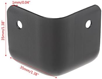 SimpleLife Amp Amplifier Speaker Cabinet Corners Protector 2 Holes,4 Piece/Lot (1 X Sound Box Protectors +8 X Screws)