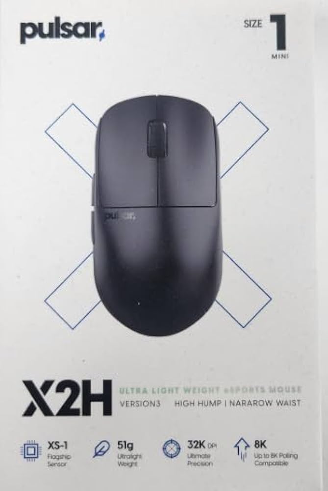PC周辺機器 PULSAR X2H v3 MiniBlack + Pulsar 8K Dong X2H v3 Mini Gaming Mouse – Pulsar Gaming Gears