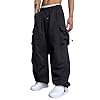 MOKBAY Pantalone da Lavoro Uomo Pantalone Sportivi Tattici Lavoro Cargo Pantaloni Mimetici Militare Larghi con Multi Tasche Pantaloni Cargo Uomo M