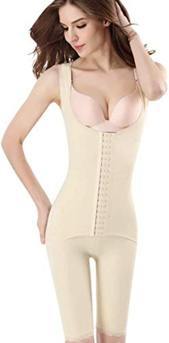 HIZLJJ Waist Trainer for Women Body Shaper Women Waist Trainer Bodysuit Tummy Control Corset Full Body Shaper Cincher Tank Top with Adjustable Straps Colour:Skin Tone