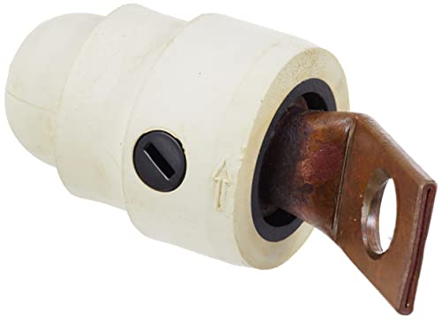Conector terminal hembra blanco Leviton 18F21-UW de un polo angulo 400A maximo