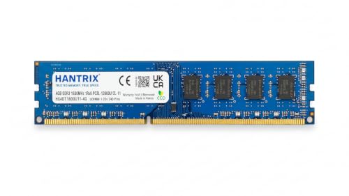 Image of 4GB DDR3L 1600MHz Desktop RAM PC3L-12800U 240-Pin DIMM Memory Module | 1.35V Low Voltage Dual Rank 1Rx8 Desktop Upgrade | Intel & AMD Motherboard Compatible | 3-Year Warranty