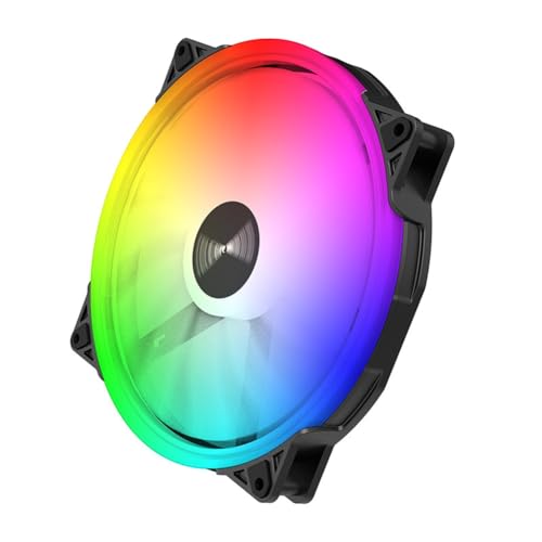 Hlsicnalm(�w���V���L) FD200 �R���s���[�^�[�P�[�X�t�@�� 200mm ������ 3�s�� �É���p�t�@�� 20cm ARGB �t�@�� �f�X�N�g�b�v PC �P�[�X�A�N�Z�T���[