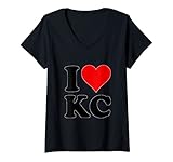 Photo Gallery donna amo il cuore di kansas city kc missouri maglietta con collo a v Photo Gallery donna amo il cuore di kansas city kc missouri maglietta con collo a v
