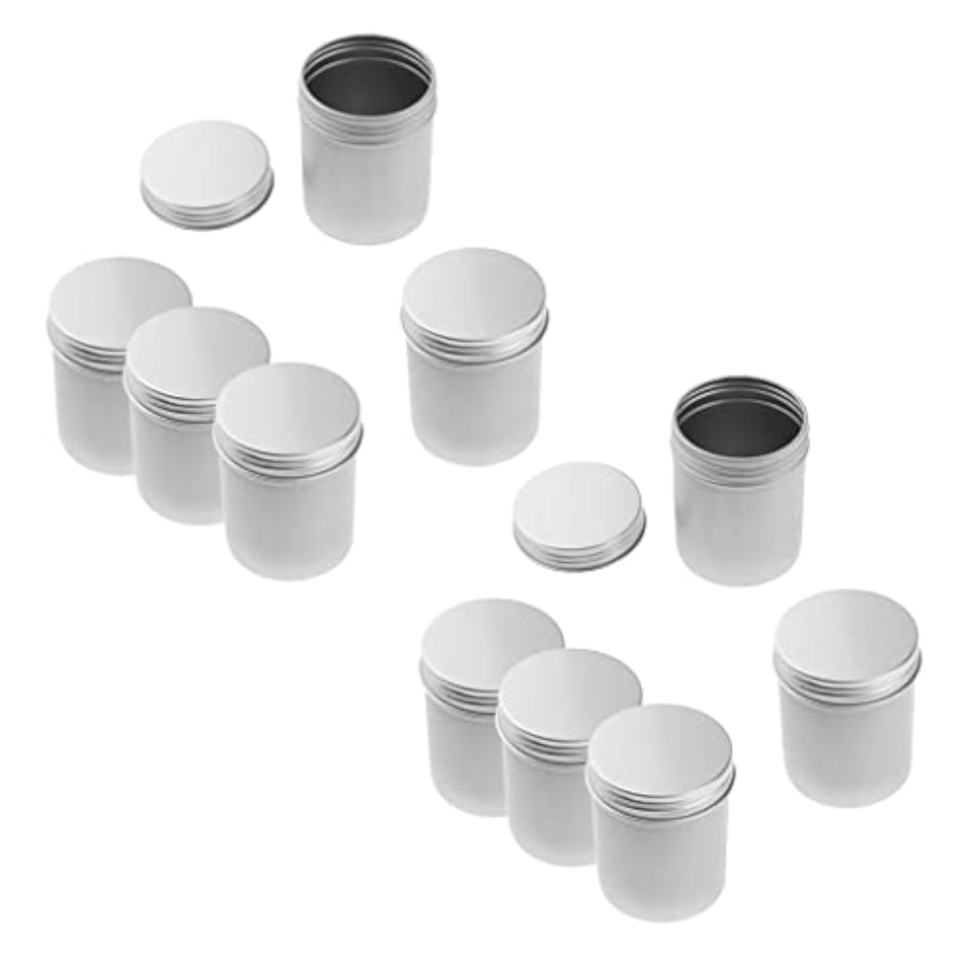 10x 80ml Aluminium Tin Pot Cosmetic Cream Jars