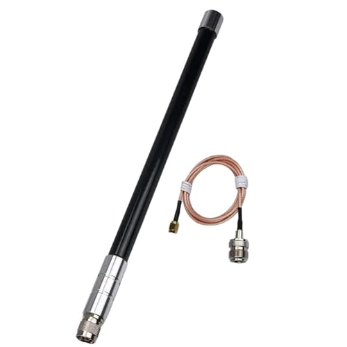 NiuLumea Antena LoRa de fibra de vidrio de 8dBi con cable de 3 metros, 900-930 MHz, conector N-macho, 50 W, impermeable, minero de punto de acceso de helio, IoT, M2M, medición e industrial