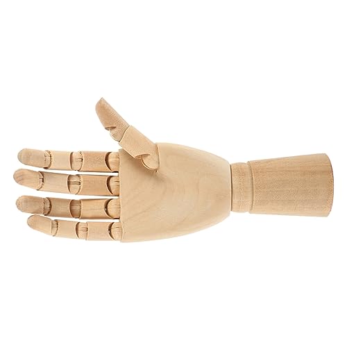 Alipis Wooden Hand Model Flexible Joint Hand for Sketching Ornament Solid Wood Craft Decoration