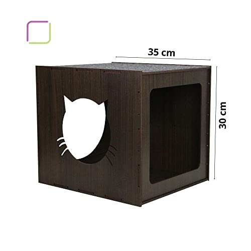 Melhor Kit play ground para gatos 14 peças circuito parquinho mdf reforçado pintado com carpete arra
