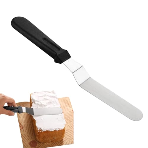 Icing Spatula, Palette Knife Baking, Professional Cake Angled Offset Spatula with Stainless Steel Blade, Icing Spatula Baking, Cake Spatula, Thickened Frosting Knife for Cakes Decor, Pastry & Ba-King